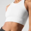 Seamless Delight High Neck Bra - White