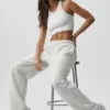 Seamless Delight High Neck Bra - White Heather