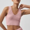 Seamless Pointelle Tank - Vintage Pink