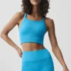 Seamless Ribbed Favorite Bra Tank - Azure Blue