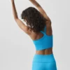 Seamless Ribbed Favorite Bra Tank - Azure Blue