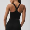 Seamless Ribbed Favorite Bra Tank - Black