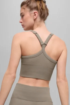 Seamless Ribbed Favorite Bra Tank – Light Cocoa