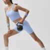 Seamless Ribbed Favorite Bra Tank - Light Provence Blue