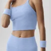 Seamless Ribbed Favorite Bra Tank - Light Provence Blue