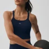 Seamless Ribbed Favorite Bra Tank - Navy