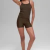 Seamless Ribbed Favorite Full Length Bra Tank - Espresso