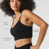 Seamless Winter Warm Plush Delight Bra - Black