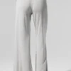 Semi-Sheer Delicate Lounge Flare Pant - Athletic Heather Grey