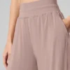 Semi-Sheer Delicate Lounge Flare Pant - Taupe
