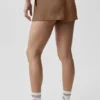 Semi-Sheer Golden Hour Mid-Rise Short - Sun Kissed Brown