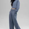Serenity Wide Leg Sweatpant - Bluestone