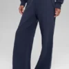 Serenity Wide Leg Sweatpant - Navy