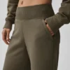 Serenity Wide Leg Sweatpant - Olive Tree