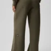 Serenity Wide Leg Sweatpant - Olive Tree