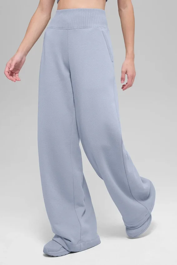 Serenity Wide Leg Sweatpant - Winter Frost