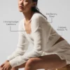 Sheer Cashmere Cropped Cardigan - Ivory