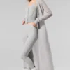 Sheer Cashmere Long Cardigan - Athletic Heather Grey