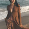 Sheer Cashmere Long Cardigan - Sun Kissed Brown
