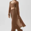 Sheer Cashmere Long Cardigan - Sun Kissed Brown