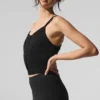 Sheer Cashmere Tank - Black