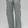 Sheer Game Time Wide Leg Jogger - Lunar Grey
