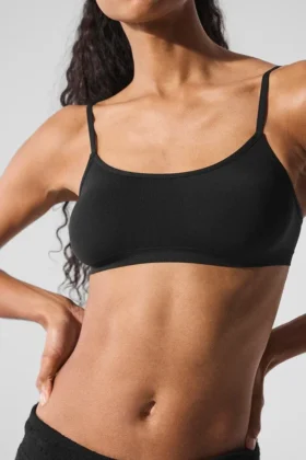 Sheer Glow Bra – Black