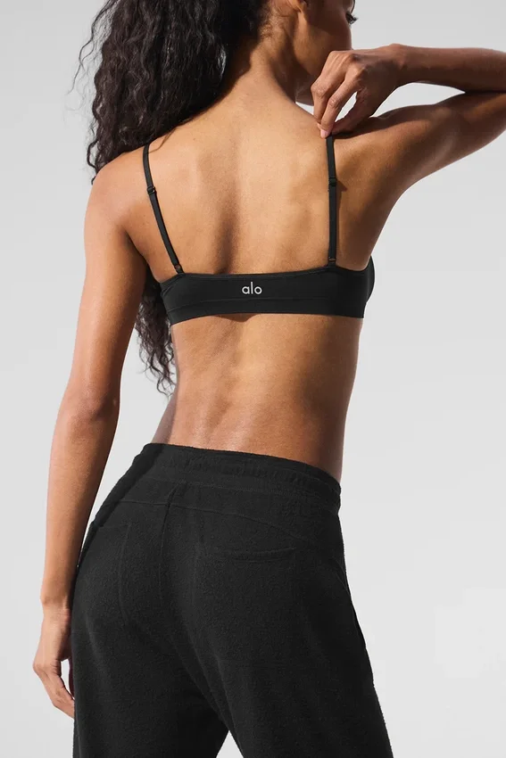Sheer Glow Bra - Black