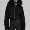 Sherpa Cropped Slope Side Jacket - Black
