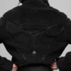 Sherpa Cropped Slope Side Jacket - Black
