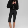 Sherpa Cropped Slope Side Jacket - Black