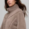 Sherpa Cropped Slope Side Jacket - Chai Latte
