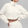 Sherpa Cropped Slope Side Jacket - Ivory