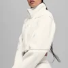 Sherpa Cropped Slope Side Jacket - Ivory