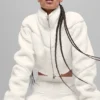 Sherpa Cropped Slope Side Jacket - Ivory