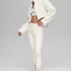 Sherpa Cropped Slope Side Jacket - Ivory