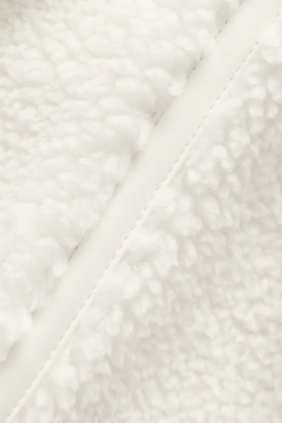 Sherpa Cropped Slope Side Jacket - Ivory