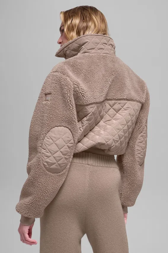 Sherpa Edge Bomber - Chai Latte