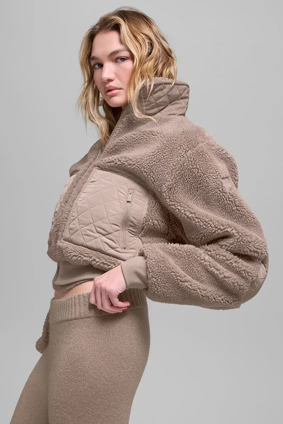 Sherpa Edge Bomber - Chai Latte