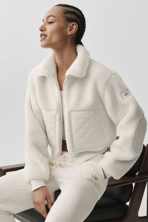 Sherpa Edge Bomber - Ivory