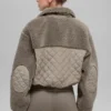 Sherpa Edge Bomber - Light Cocoa