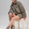 Sherpa Edge Bomber - Light Cocoa