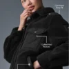 Sherpa Edge Shacket - Black