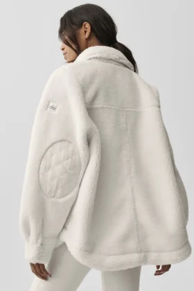 Sherpa Edge Shacket – Ivory