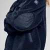 Sherpa Edge Shacket - Navy