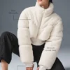 Sherpa Main Act Corset Puffer - Ivory