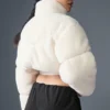 Sherpa Main Act Corset Puffer - Ivory