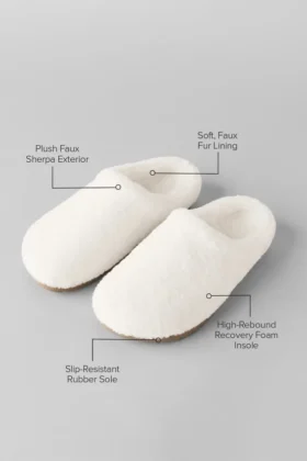 Sherpa Recovery Slipper – Ivory