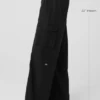Show off Cargo Wide Leg Trouser (Long) - Black
