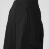 Show off Cargo Wide Leg Trouser (Long) - Black